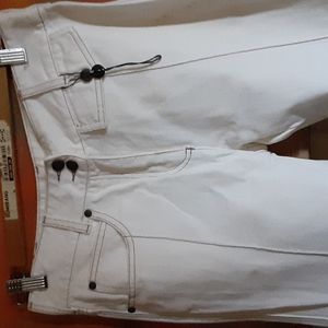 Alexander McQueen jeans, sz 4, white